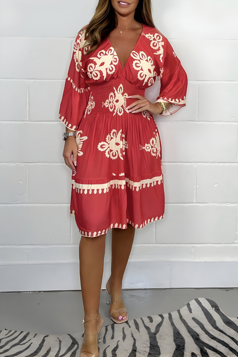 Luna – sun-kissed bloom boho dress