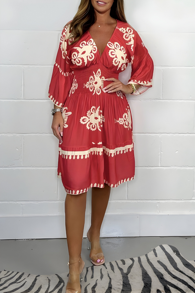 Luna – sun-kissed bloom boho dress