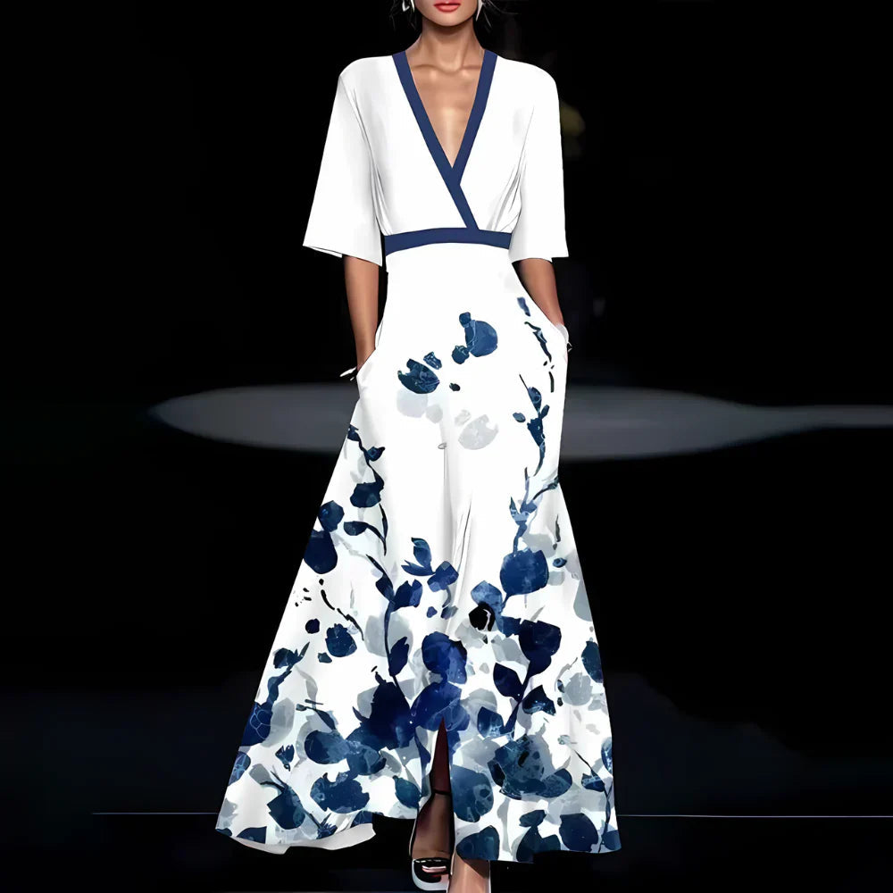 ORRAINE - DRESS WITH FLORAL PATTERN
