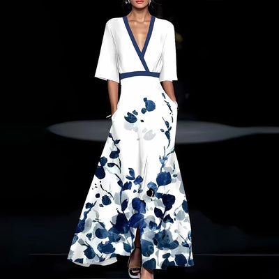ORRAINE - DRESS WITH FLORAL PATTERN