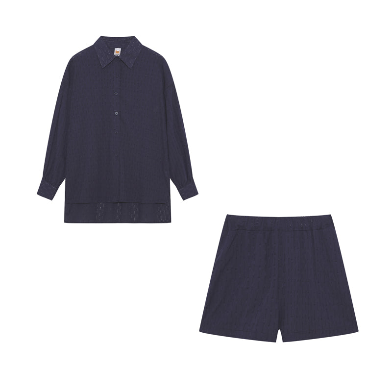 ELIZABETH - EFFORTLESSLY CHIC BREEZY SHIRT AND SHORTS ENSEMBLE