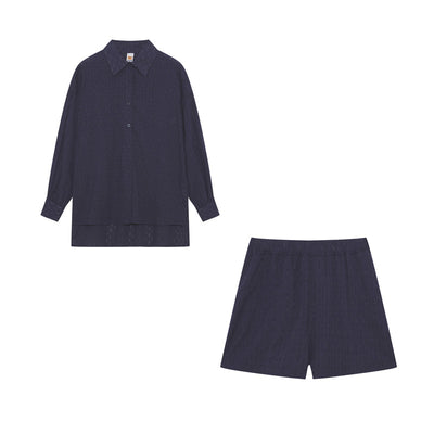 ELIZABETH - EFFORTLESSLY CHIC BREEZY SHIRT AND SHORTS ENSEMBLE