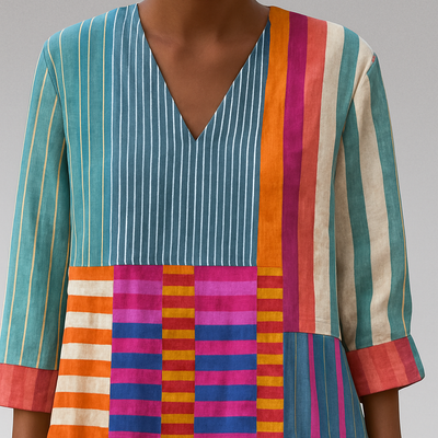Ottilie – soft geometry day dress