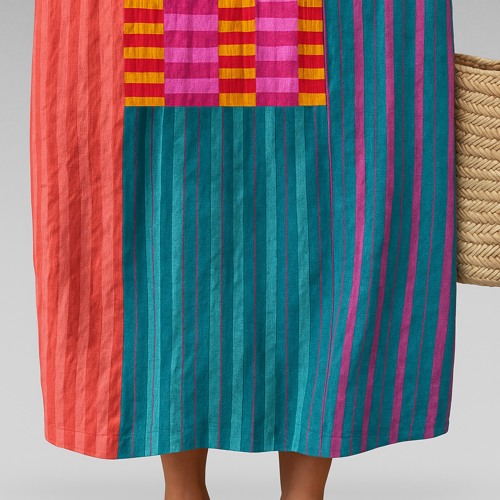 Ottilie – soft geometry day dress