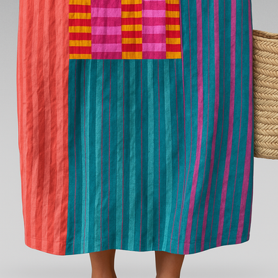 Ottilie – soft geometry day dress