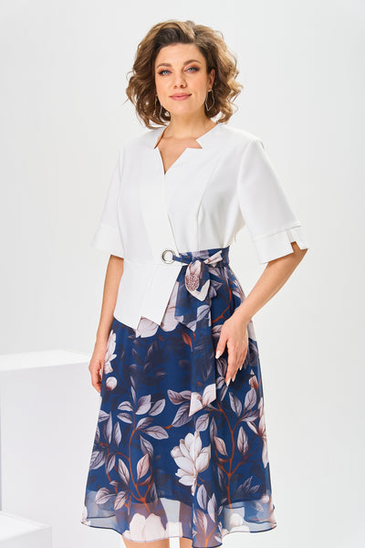 Aurelia – cotton & silk dress