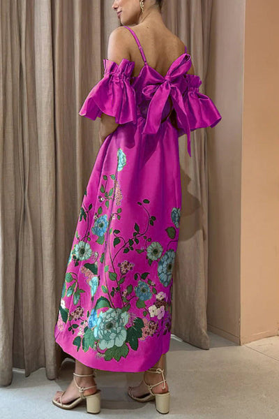 ARIELLE - ELEGANT DRESS WITH UNIQUE SLEEVES & PRACTICAL POCKETS