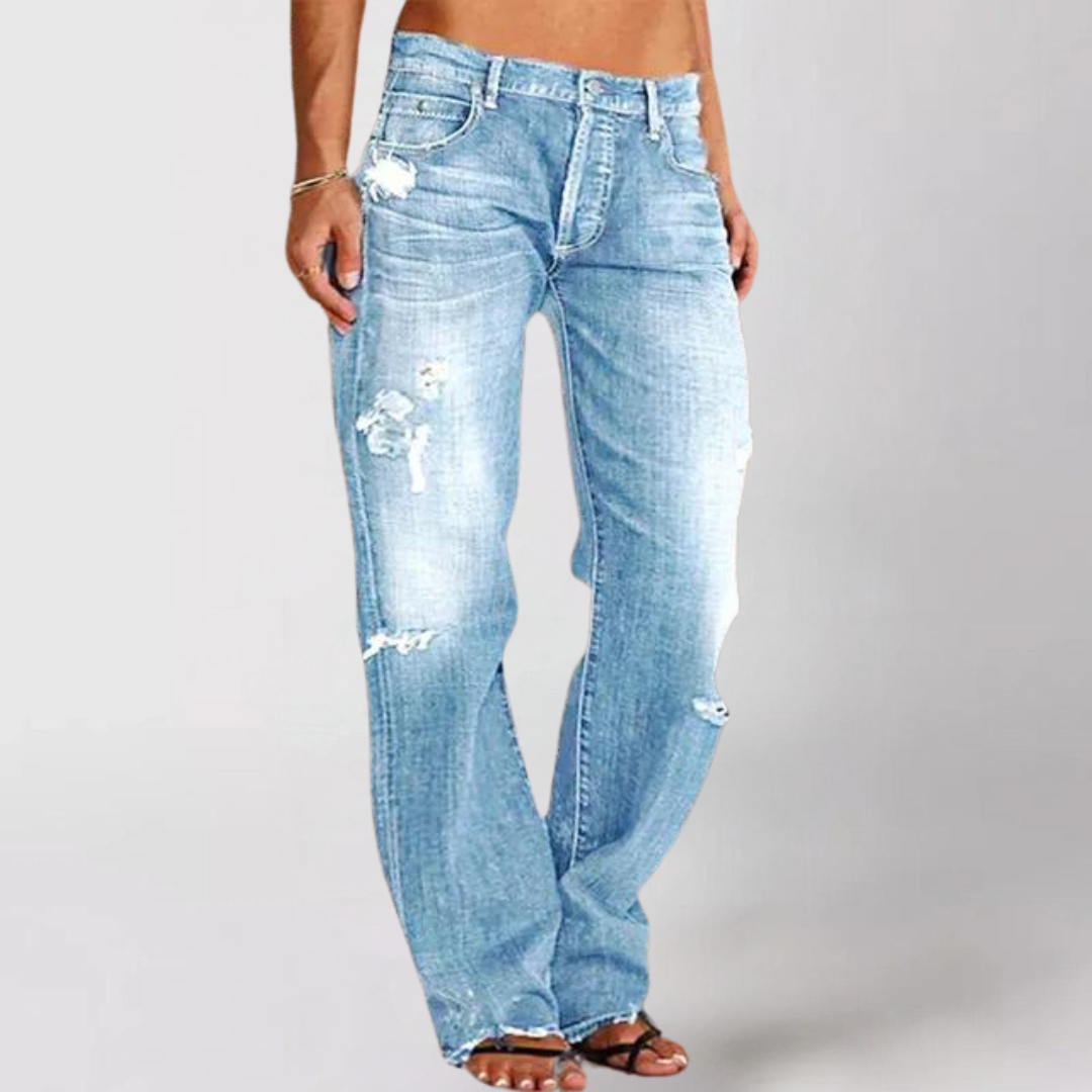 LISA - WIDE LEG DENIM JEANS