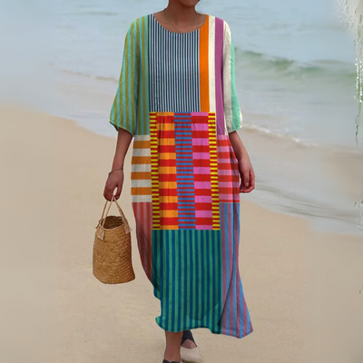 Ottilie – soft geometry day dress