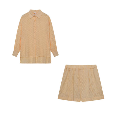 ELIZABETH - EFFORTLESSLY CHIC BREEZY SHIRT AND SHORTS ENSEMBLE