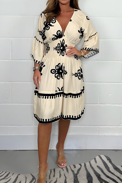 Luna – sun-kissed bloom boho dress