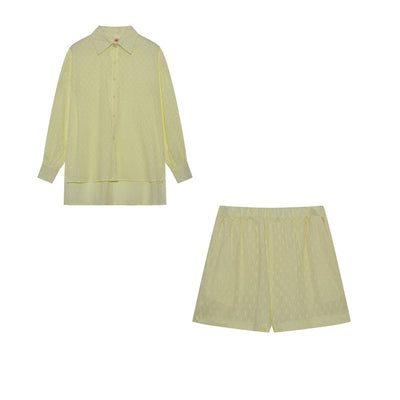 ELIZABETH - EFFORTLESSLY CHIC BREEZY SHIRT AND SHORTS ENSEMBLE