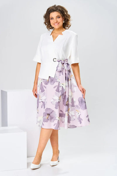 Aurelia – cotton & silk dress