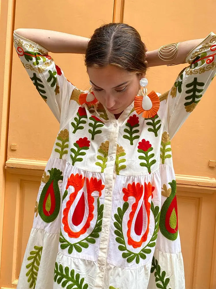 BONITA - COLORFUL & UNIQUE PRINTED DRESS