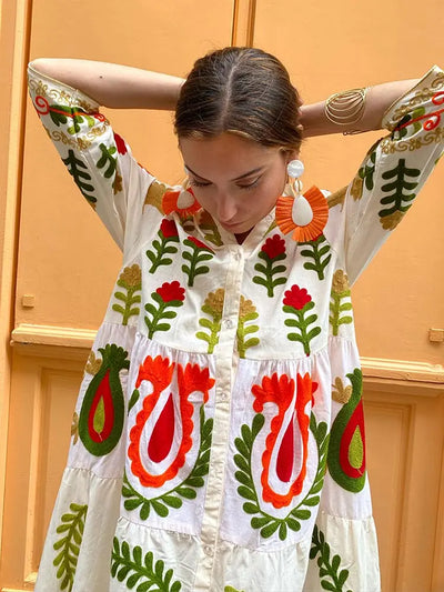 BONITA - COLORFUL & UNIQUE PRINTED DRESS