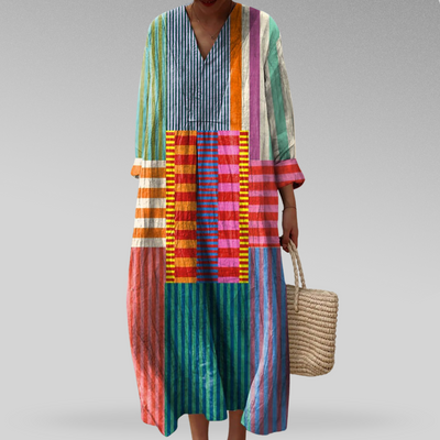 Ottilie – soft geometry day dress