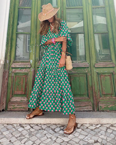BELLONA - LONG BOHO DRESS