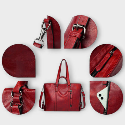 LARGE LEATHER BAG - TIMELESS STYLE & FUNCTIONALITY