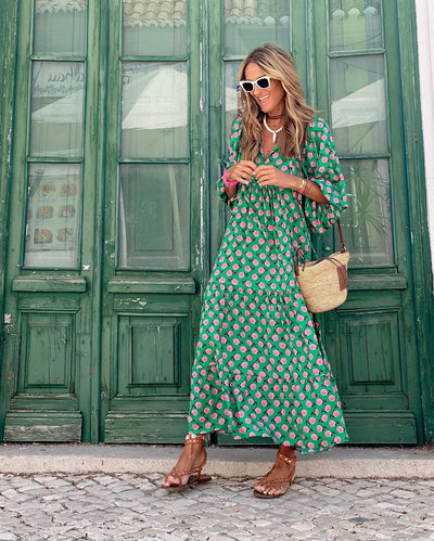 BELLONA - LONG BOHO DRESS