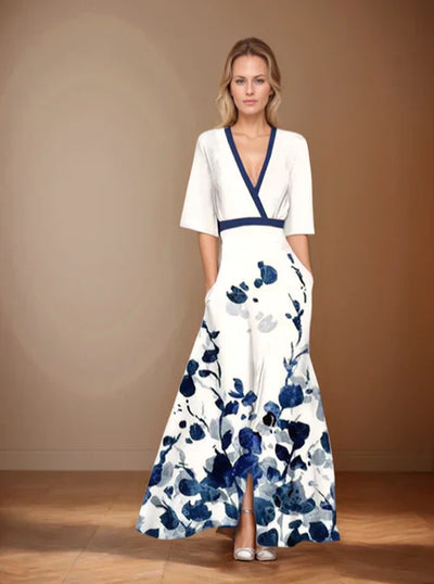 ORRAINE - DRESS WITH FLORAL PATTERN