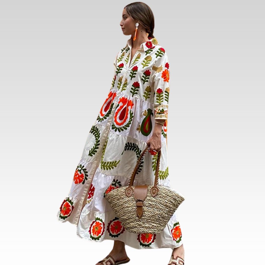 BONITA - COLORFUL & UNIQUE PRINTED DRESS