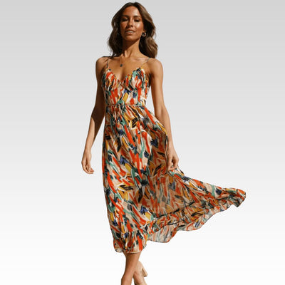 CHIARA - COLORFUL MIDI DRESS