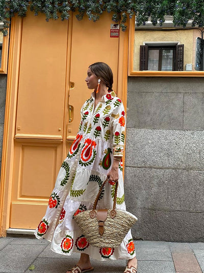 BONITA - COLORFUL & UNIQUE PRINTED DRESS