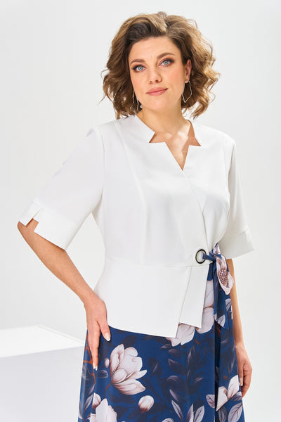 Aurelia – cotton & silk dress