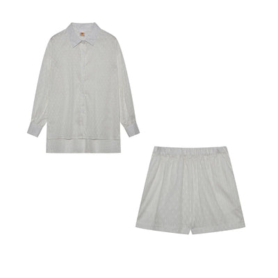 ELIZABETH - EFFORTLESSLY CHIC BREEZY SHIRT AND SHORTS ENSEMBLE