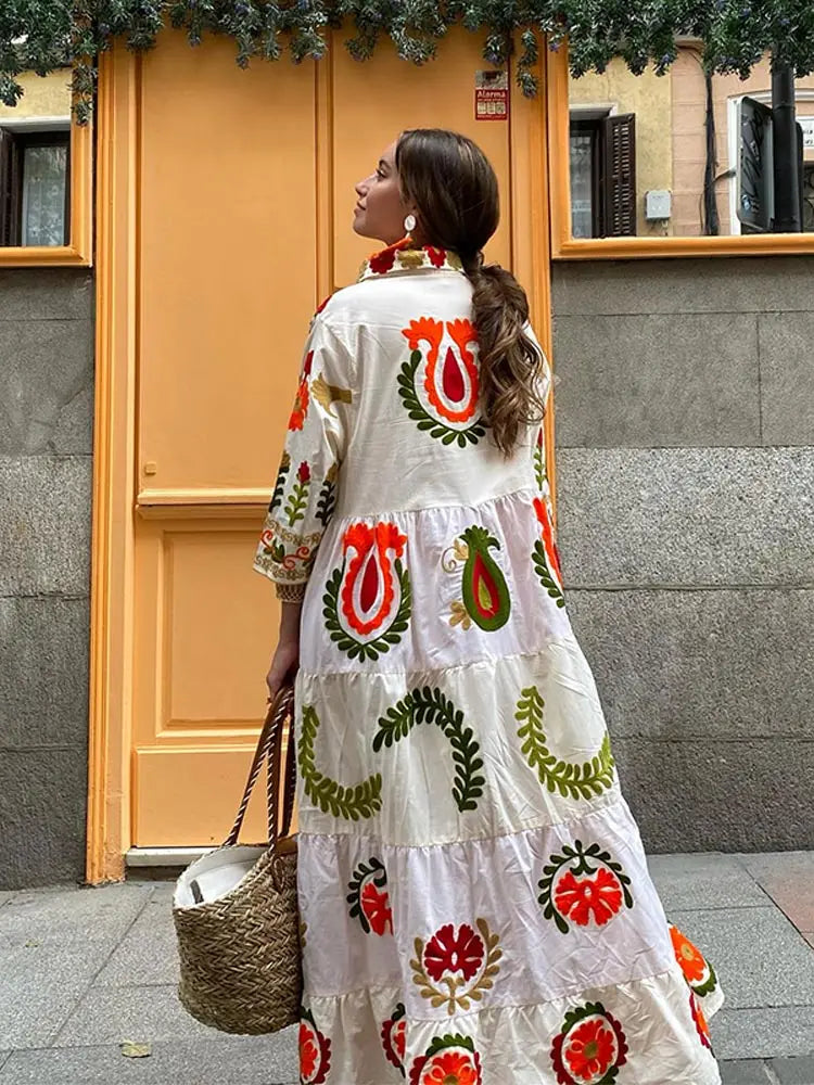 BONITA - COLORFUL & UNIQUE PRINTED DRESS