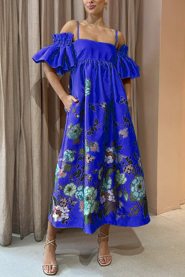 ARIELLE - ELEGANT DRESS WITH UNIQUE SLEEVES & PRACTICAL POCKETS