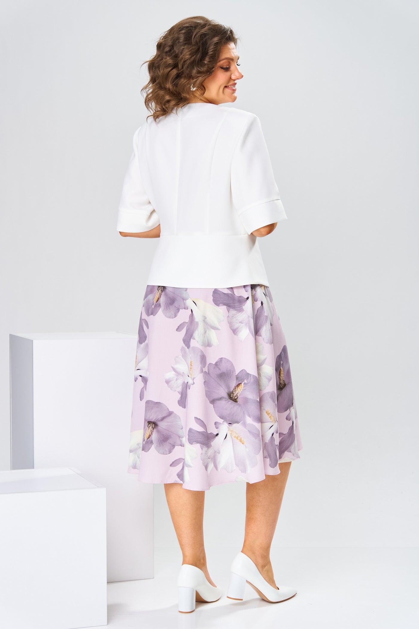 Aurelia – cotton & silk dress