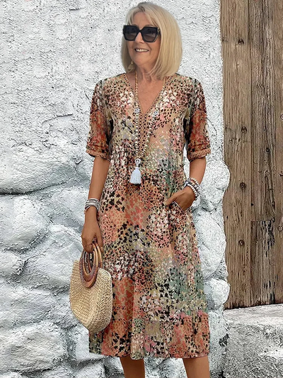 Dania – effortless charm midi with hidden pockets