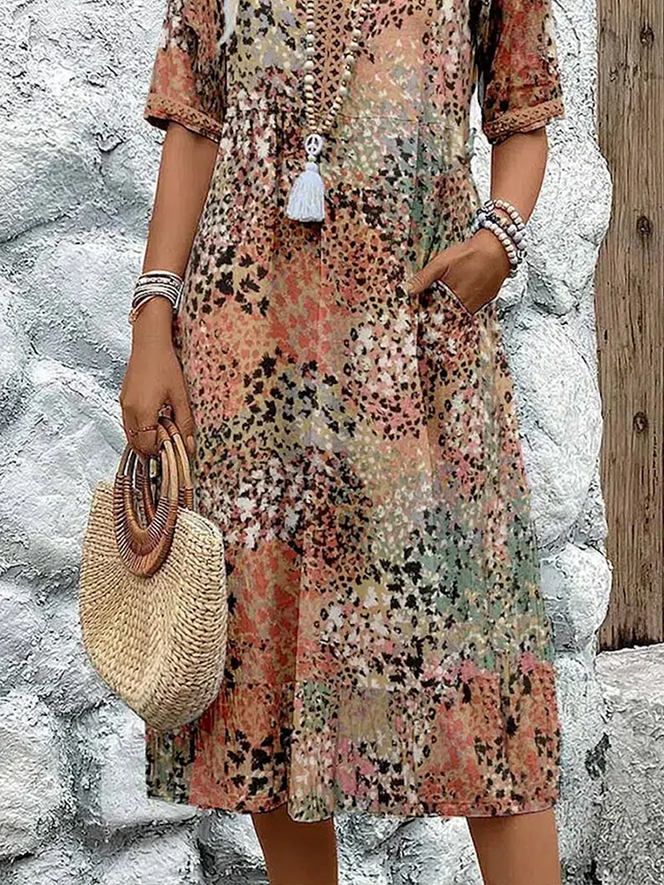 Dania – effortless charm midi with hidden pockets