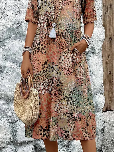Dania – effortless charm midi with hidden pockets