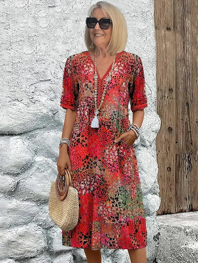 Dania – effortless charm midi with hidden pockets