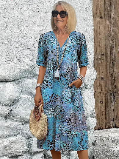 Dania – effortless charm midi with hidden pockets