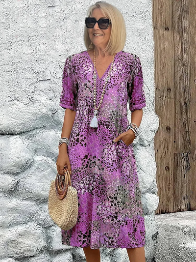 Dania – effortless charm midi with hidden pockets
