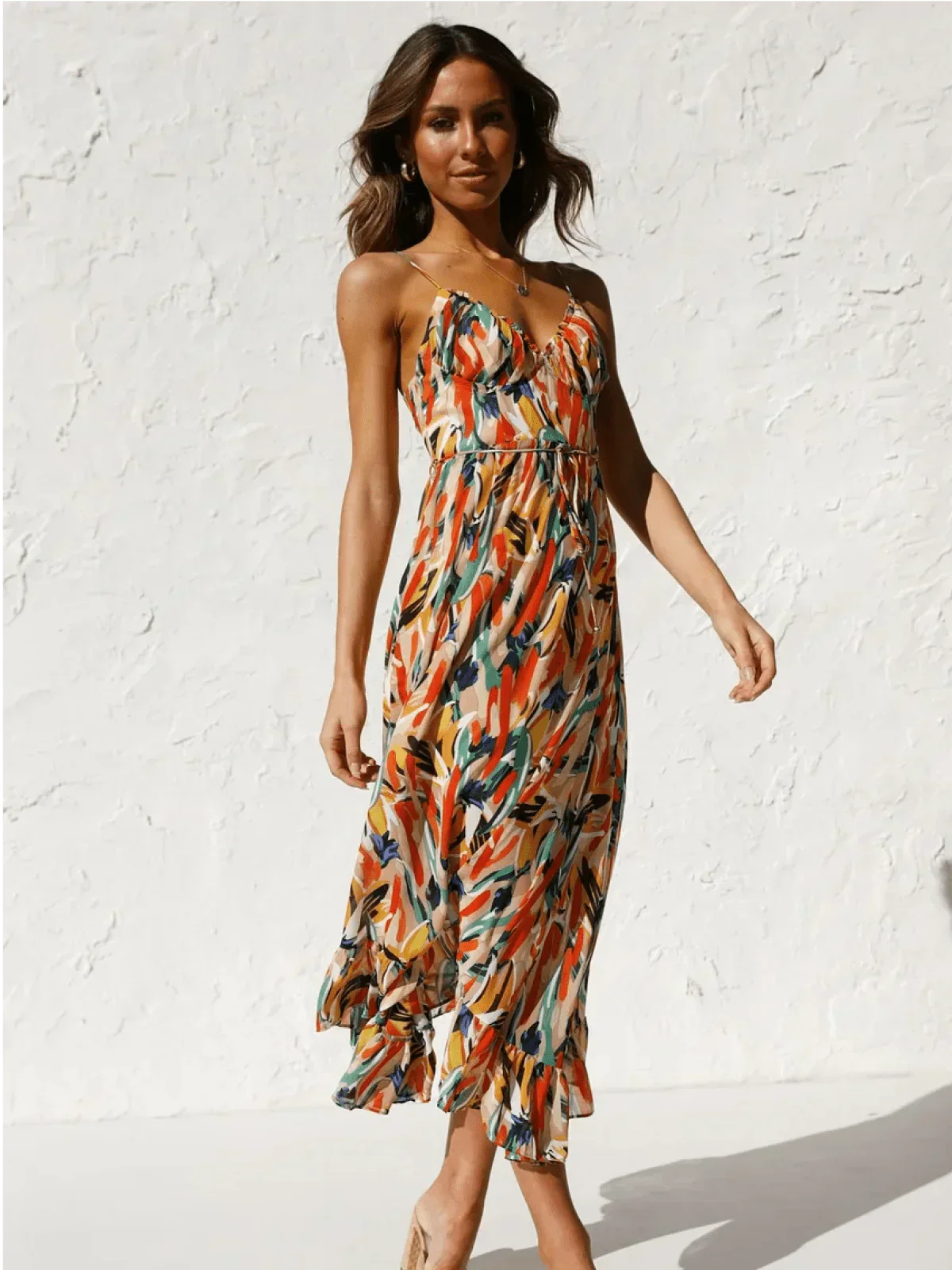 CHIARA - COLORFUL MIDI DRESS