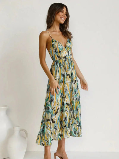 CHIARA - COLORFUL MIDI DRESS