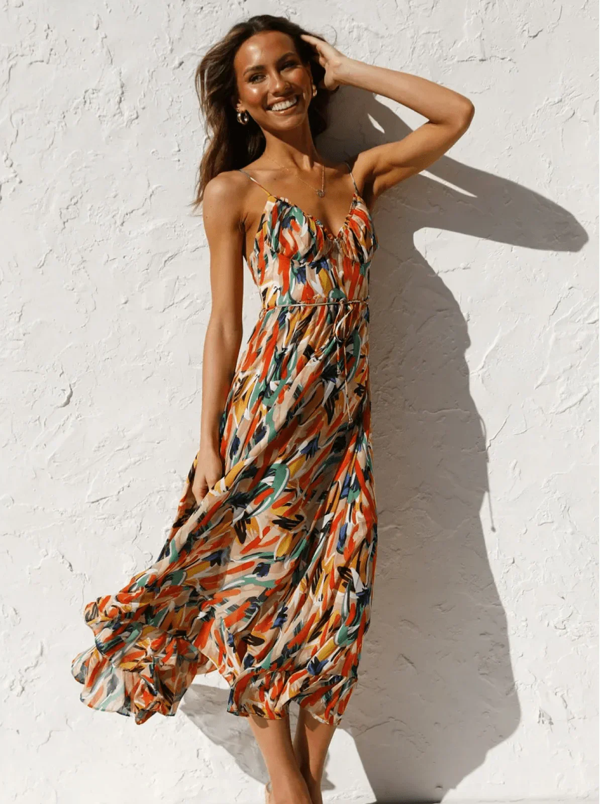 CHIARA - COLORFUL MIDI DRESS