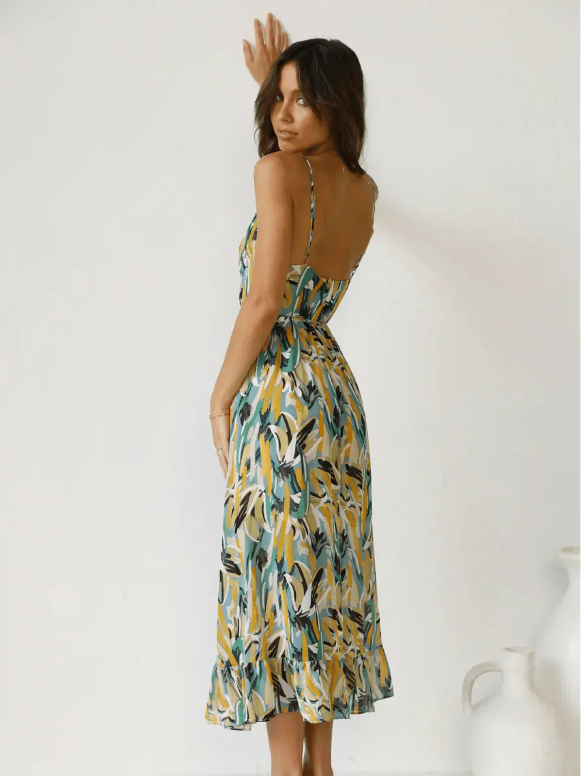 CHIARA - COLORFUL MIDI DRESS