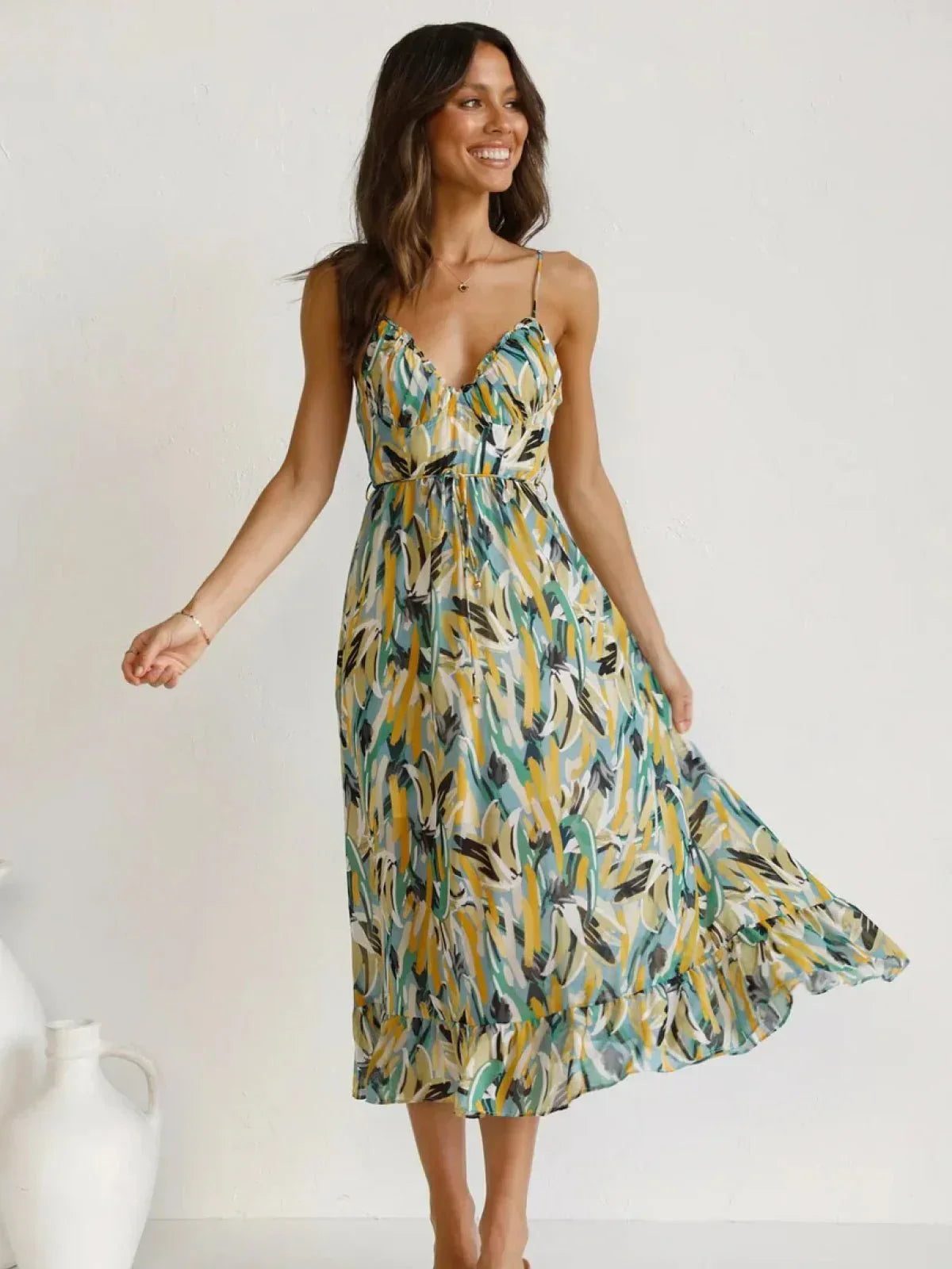 CHIARA - COLORFUL MIDI DRESS