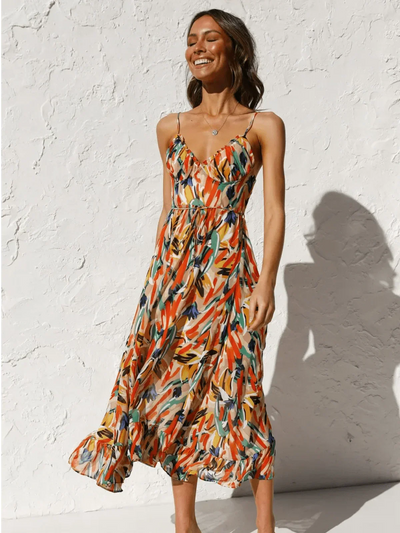 CHIARA - COLORFUL MIDI DRESS