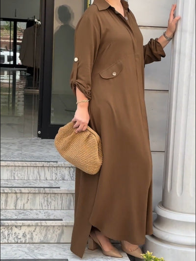 KYRA - CASUAL LONG DRESS WITH PANTS SET