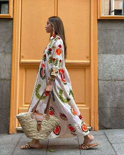 BONITA - COLORFUL & UNIQUE PRINTED DRESS
