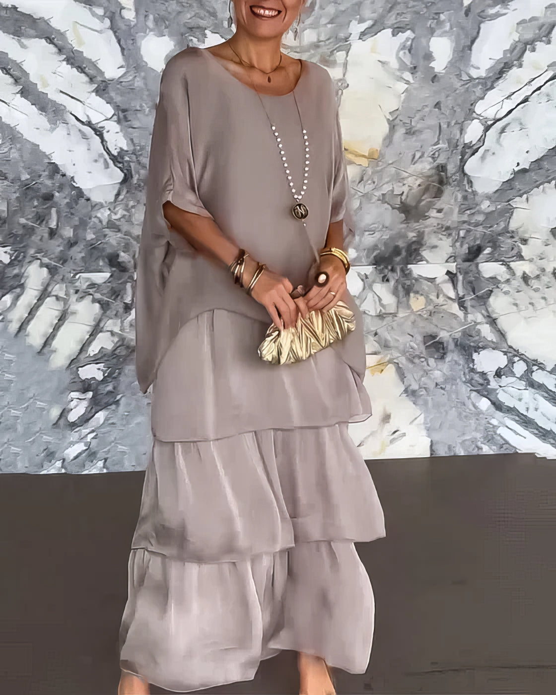 ARTISTIC LOOSE-FIT DRESS