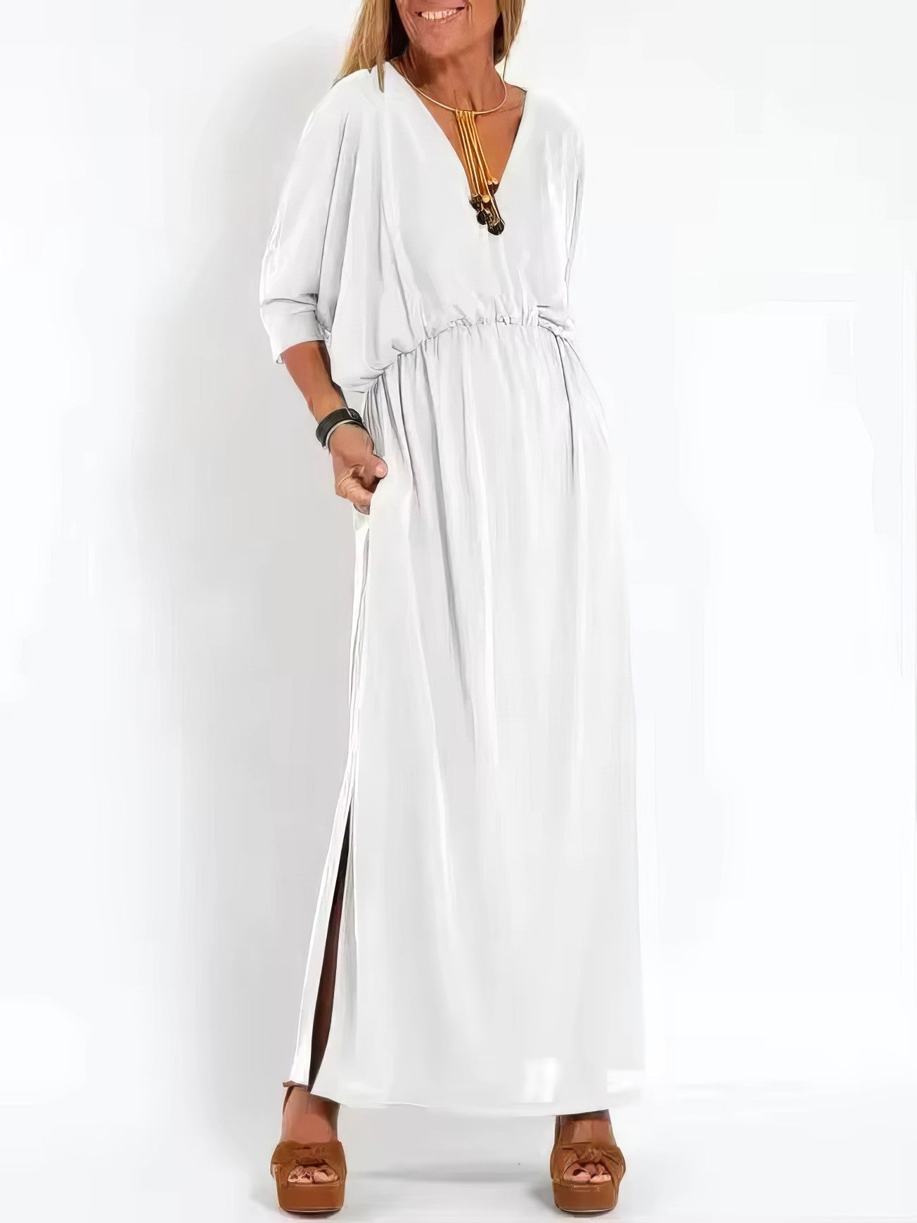 VINTAGE LONG DRESS - TIMELESS ELEGANCE